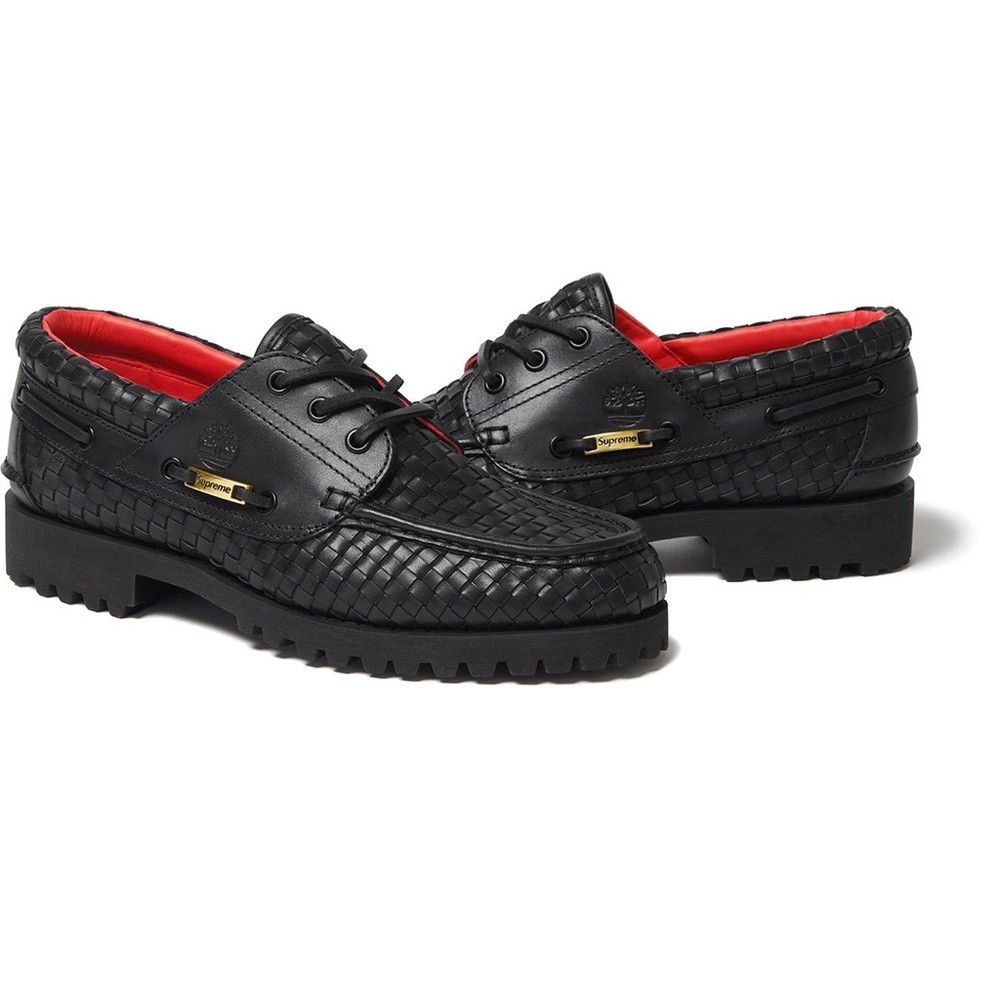 *SOLD* Supreme x Timberland Leather Woven Lug Shoe
